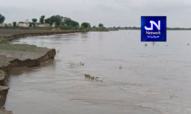 دریائے چناب کا حفاظتی بند ٹوٹ گیا