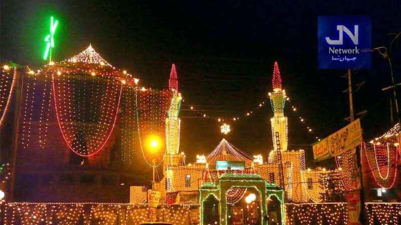 جشن عید میلاد النبی ﷺ ; گلی محلوں میں پہاڑیاں سجانے کا سلسلہ جاری