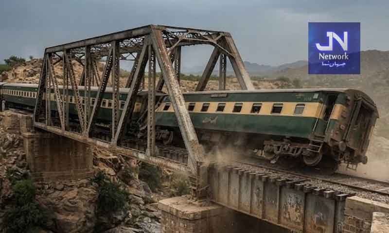 ٹیکسلا: خیبر میل کی ایک بوگی پل پر پٹڑی سے اتر گئی