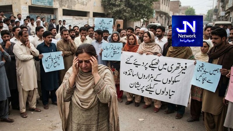 فیز تھری میں ٹھیکے پر دیئے گئے سکولوں کے ہزاروں اساتذہ تبالوں کیلئےپریشان