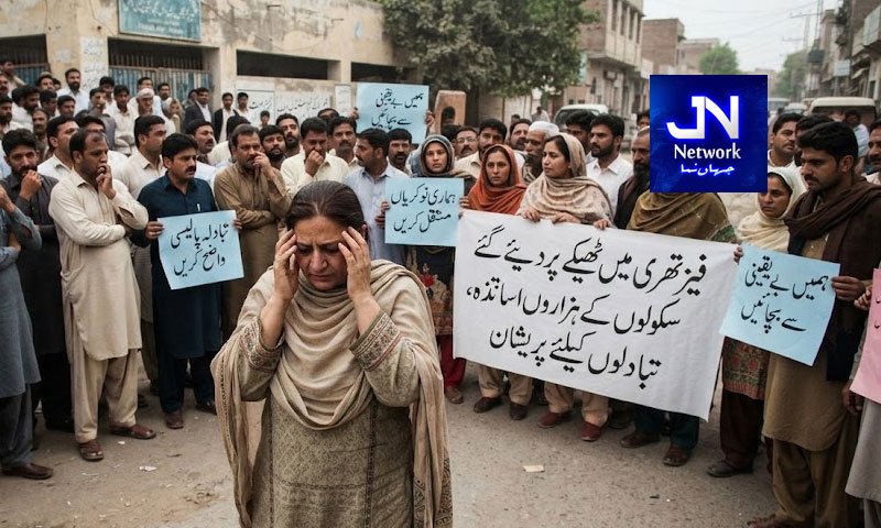 فیز تھری میں ٹھیکے پر دیئے گئے سکولوں کے ہزاروں اساتذہ تبالوں کیلئےپریشان