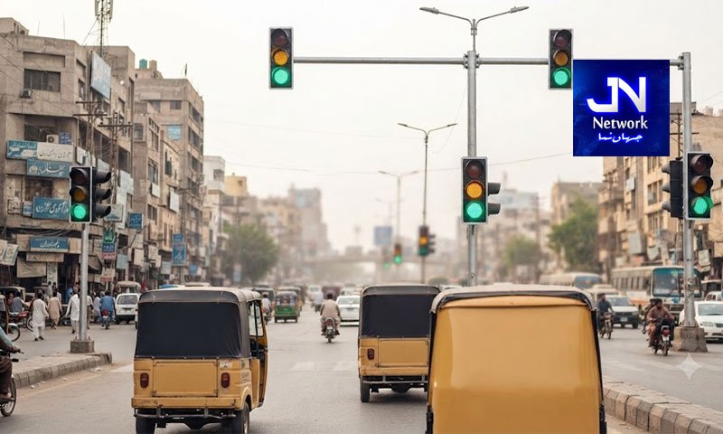 کراچی میں ٹریفک سنگلز کو کمپیوٹرائز اور رکشوں میں ڈیجیٹل میٹر نصب کرنے کا فیصلہ