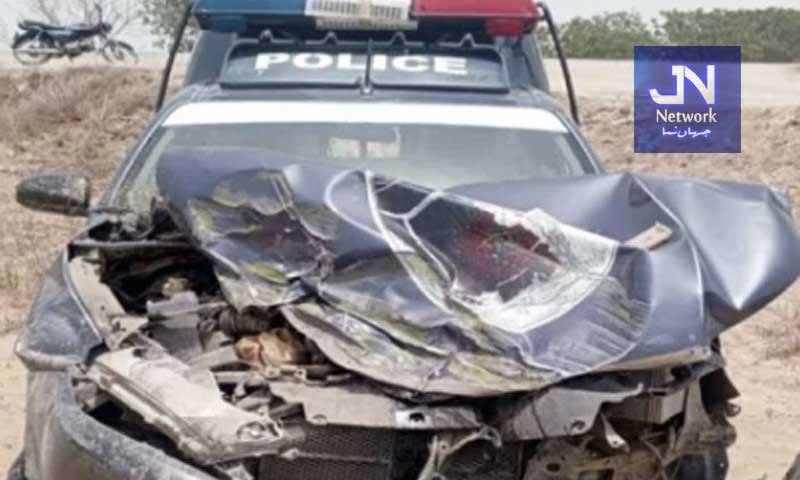 پولیس وین خوفناک حادثے کا شکار، اے ایس آئی جاں بحق